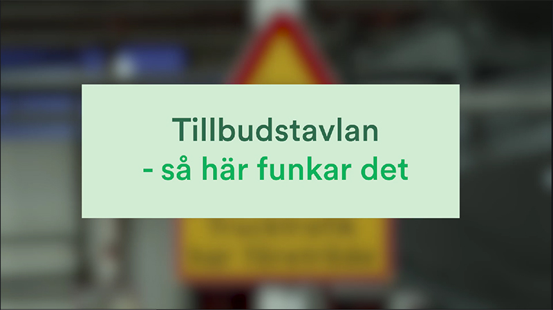 Tillbudstavla