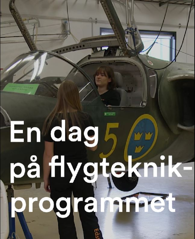 en dag på flygteknikprogrammet