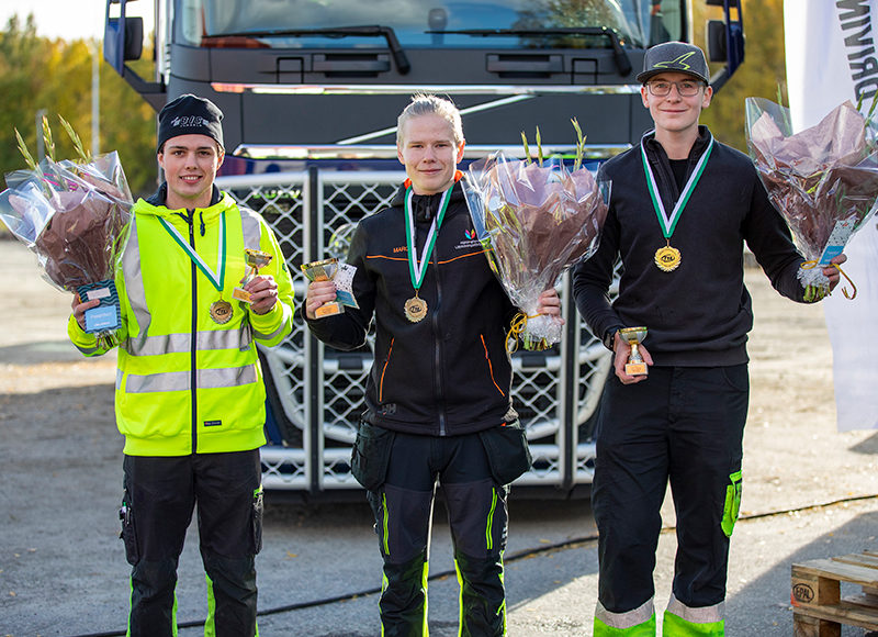 Prisutdelning på kvaltävling i Boden 2020