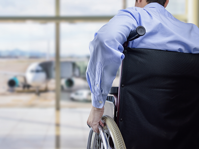 wheelchair at the airport